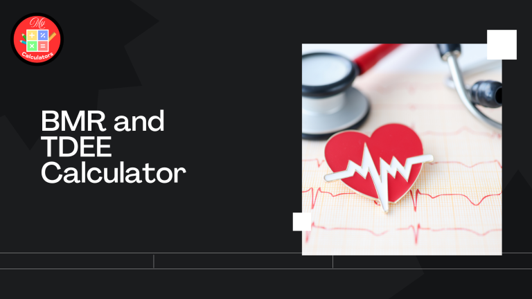 BMR and TDEE Calculator